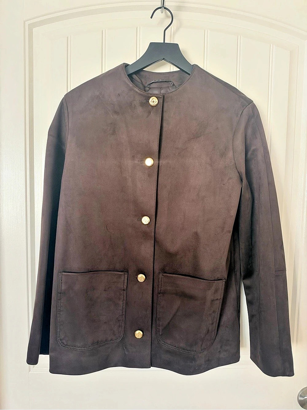 H&M Faux Suede Jacket Brown Small NWT